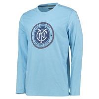 New York City FC Crest Authentic T-Shirt - Long Sleeve Sky Blue