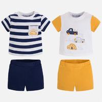 newborn baby boy shorts and short sleeve t shirts mayoral