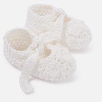 Newborn baby girl knit booties Mayoral