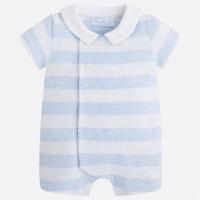 Newborn baby boy striped onesie Mayoral