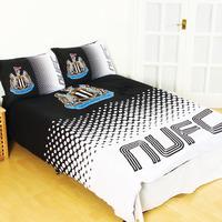 Newcastle United F.c. Double Duvet Set Fd Official Merchandise