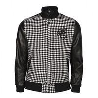 New Era Bulldog Houndstooth Letterman Jacket