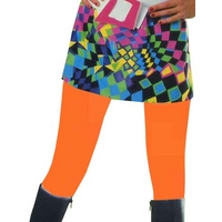 neon orange tights