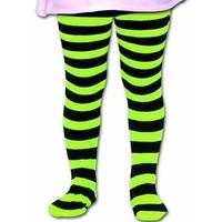 neon green striped tights