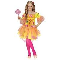 neon fantasy girl childrens fancy dress costume medium age 8 10 140cm