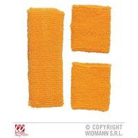 Neon Orange Sweatband Set