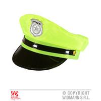 Neon Yellow Police Hat