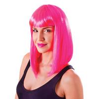 Neon Pink Chic Doll Wig