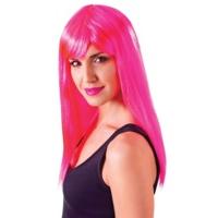 Neon Pink Long Passion Wig