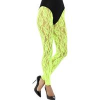 neon green lace leggings