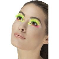 Neon Green Ladies 80\'s Party Eyelahes