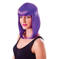 Neon Purple Ladies Chic Doll Wig