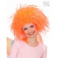 neon orange childrens fairy wig