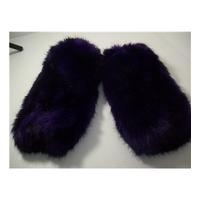 NEW Asos Purple Faux Fur Leg Warmers / Boot Toppers