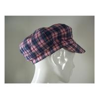 NEW Pink and Blue Check Baker Boy Hat by Ness Scotland