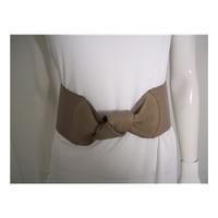 NEW Ted Baker Taupe Leather Wide Belt Size 0 - 1 (UK 8 - 10)
