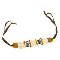 Necklace Indian With Beads And Ribbon Ti