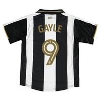 Newcastle United Home Shirt 2016-17- Kids with Gayle 9 printing, Black/White