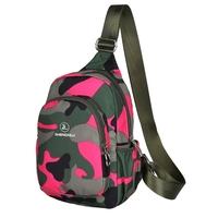 New Fashion Women Casual Crossbody Bag Multi-Pocket Military Camouflage Print Zipper Outdoor Small Bag Chest Bag Shoulder Bag