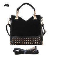 new korean fashion women lady rivet studded handbag tote shoulder hobo ...