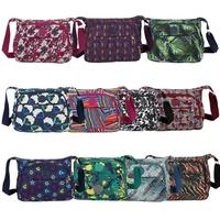 new women crossbody bag contrast color print water proof multi pockets ...