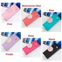 new women long pu wallet clip money rabbit letter print cash credit ca ...