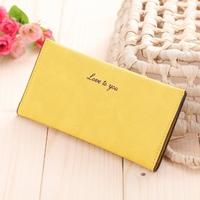 new fashion women long wallet soft pu leather candy color casual purse ...