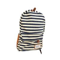 New Fashion Women Backpack Canvas Stripe Print Casual Schoolbag Shoulders Bag Sporting Backpack