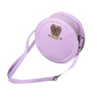 New Women Girls Crossbody Bags PU Leather Round Shape Rabbit Ear Cute Casual Small Mini Shoulder Bag