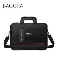 New Oxford Laptop Bag Unisex Waterproof Dual Zippers Velcro Pocket Grab Handle Business Shoulder Bag Black1/Black2