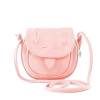 New Fashion Women Mini Shoulder Bag PU Leather Messenger Crossbody Bag Drawstring Handbag Pink