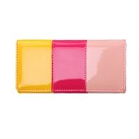 New Fashion Women Long Wallet Bright PU Leather Candy Color Button Clutch Purse Card Holder