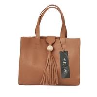 new fashion women handbag crossbody bag soft pu tassel solid color cas ...