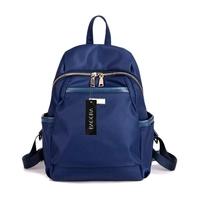 New Fashion Women Nylon Backpack Leather Metal Zipper Casual Waterproof Schoolbag Travel Sports Bag