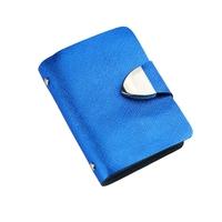 New Fashion Women Card ID Holder Faux Leather Fold Design Multiple Card Slots Business Card Holder