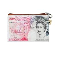 New Women PU Wallets Dollar Euro Bill Print Zipper Card Cash Holders Change Purse