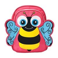 New Child Unisex Kids Boys Girls Backpack Cartoon Bee Zipper Schoolbag Outdoor Cute Casual Toddler Bag