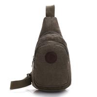 New Men Vintage Canvas Bags Zipper Closure Adjustable Strap Outdoor Travel Casual Shoulder Crossbody Bag