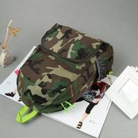 New Men Backpack Camouflage Print School Student Travel Bag Teenager Casual Shoulder Bag Green