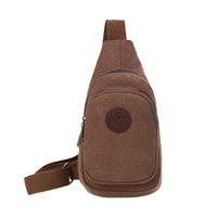 New Men Vintage Canvas Bags Zipper Closure Adjustable Strap Outdoor Travel Casual Shoulder Crossbody Bag