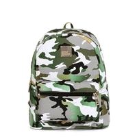 New Fashion Women Backpacks Camouflage Print Special Travel Shoulder Schoolbags Green