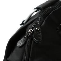 New Fashion Women Oxford Backpack Solid Color Large Capacity Multi-Pockets Student Schoolbag Laptop Travel Bag Black1/Black2