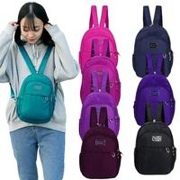 New Fashion Girls Women Small Backpack Solid Color Zipper Casual Student Mini Schoolbag Travel Bag
