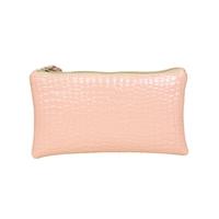 New Fashion Women Clutch Bag Crocodile Patent Leather Wrist Strap Zipper Casual Coin Purse