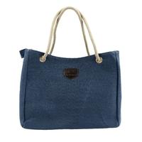 New Fashion Women Canvas Bag Single or Double Rope Large Capacity Casual Shopping Shoulder Bag