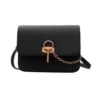 New Women Messenger Bag Shoulder Bag Key PU Leather Girls Small Crossbody Bag Handbag