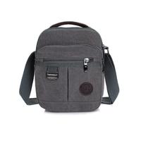 New Fashion Men Canvas Crossbody Bag Zipped Pocket Casual Travel Outdoor Small Shoulder Bag