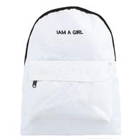 new women backpack letter print large capacity zipper pocket student s ...