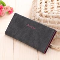 New Fashion Women Long Wallet Soft PU Leather Candy Color Casual Purse Card Holder