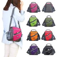 New Unisex Nylon Crossbody Bag Waterproof Contrast Color Zipper Multi-Pockets Casual Sport Outdoor Small Shoulder Bags Handbag